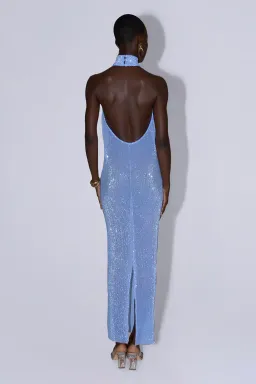 L'idee Casablanca Gown - Sapphire Sequin Size 10 for rent on The Volte - image 2