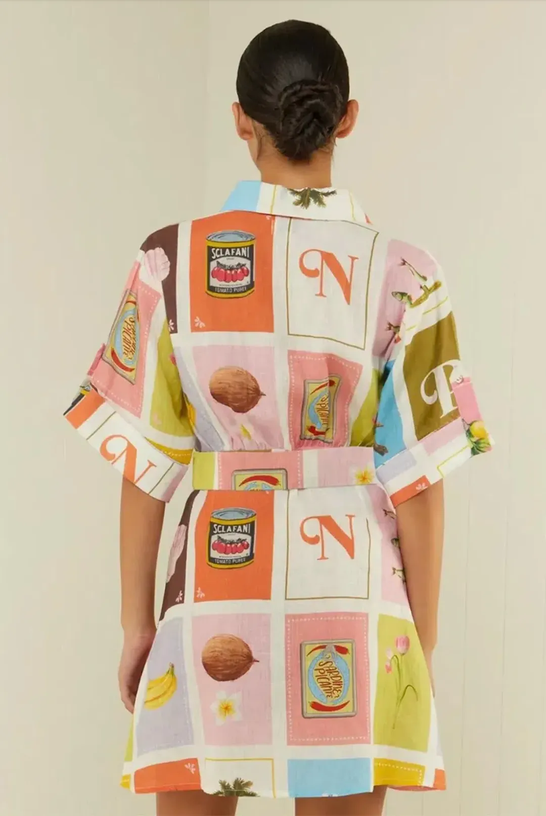 Palm Noosa Camellia Dress Cartagena Print Size AU 14 / XXL for rent on The Volte - main image