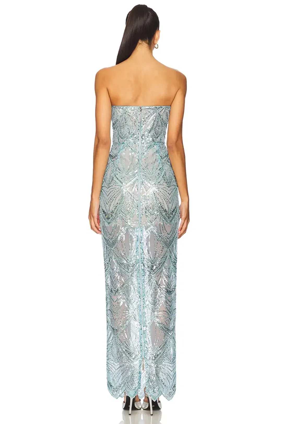 Bronx and Banco Giselle Maxi Dress in Powder Blue Size Size S for rent on The Volte - main image