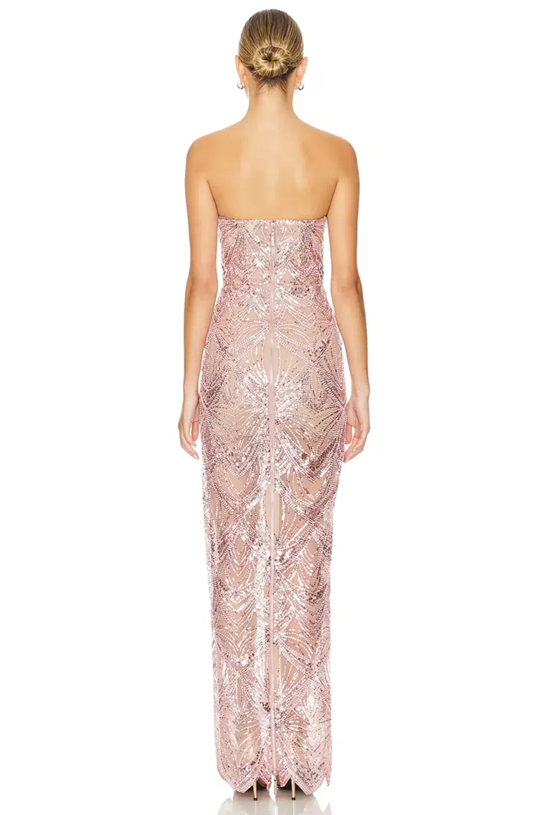 Bronx and Banco Giselle Maxi Dress in Blush Size S for rent on The Volte - main image