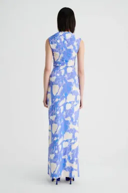 Suboo - Marble Sleeveless Ruched Maxi Dress  for rent on The Volte - image 2