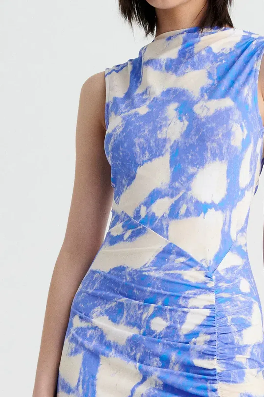 Suboo - Marble Sleeveless Ruched Maxi Dress  for rent on The Volte - main image