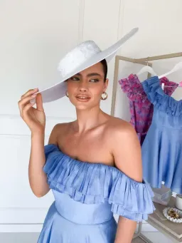 Talulah - Florence Midi Dress - Blue for rent on The Volte - image 2