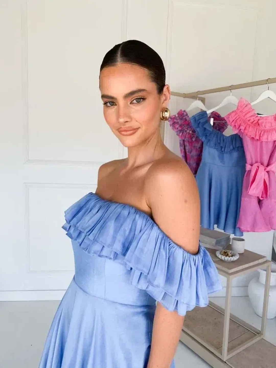 Talulah - Florence Midi Dress - Blue for rent on The Volte - main image