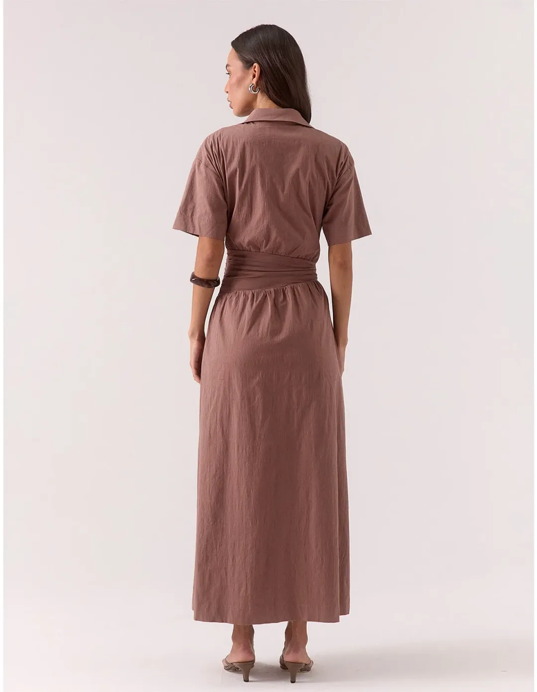 Sovere Atlas Dress Brown Size 12 for rent on The Volte - main image