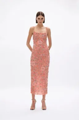 Rachel Gilbert Francesca Gown Peach Size 0 for rent on The Volte - image 1