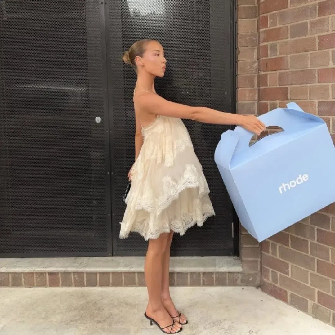 AJE Ophelia Lace Mini Dress In Pastel Yellow Size 14 for rent on The Volte - main image