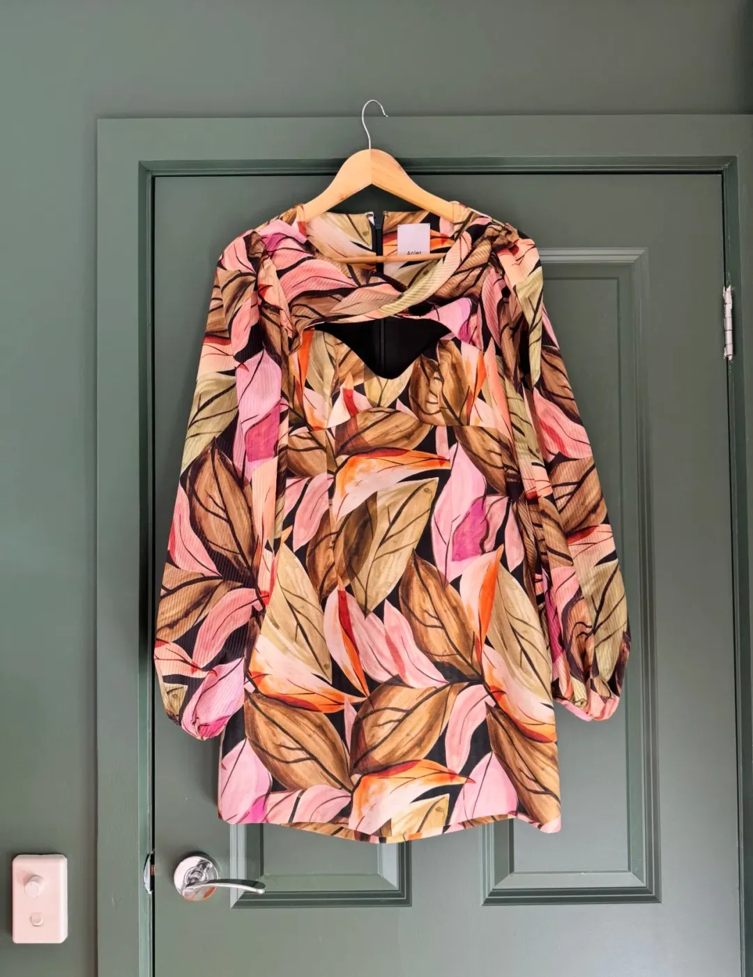 Acler Meadow Dress In Falling Leaves. Size 10 for rent on The Volte - main image