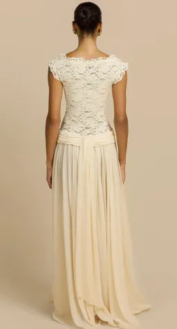 Arcina Ori, ARABELLA DRESS BEIGE, Size XS for rent on The Volte - image 2