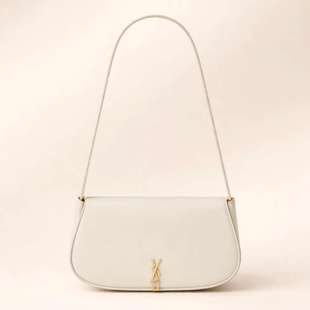 Saint Laurent Voltaire Mini Shoulder Bag in Crema Soft for rent on The Volte - main image