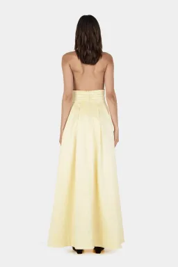 Hansen And Gretel Evalina Taffeta Gown Butter Beige Size 10 for rent on The Volte - image 3