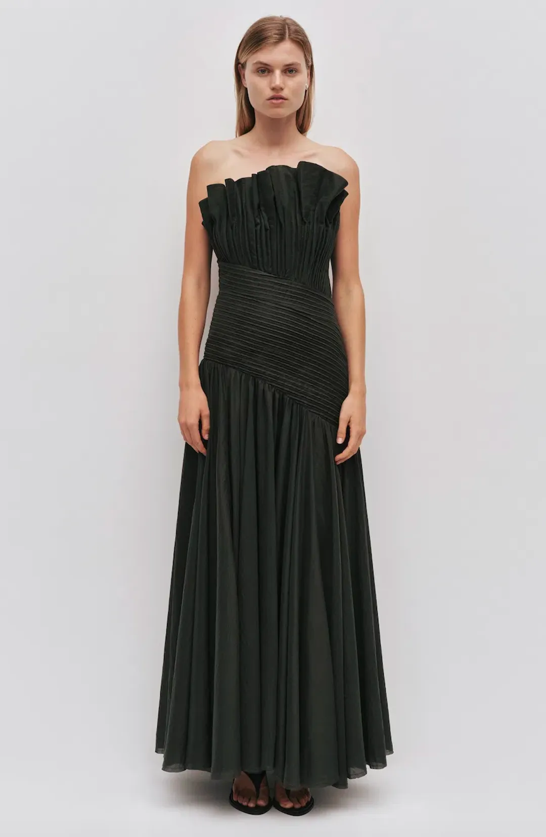 AQUILINE GOWN | HUNTER GREEN - SIZE 10 for rent on The Volte - main image