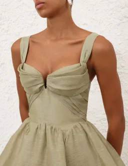 Home - ZIMMERMANN REBELLION DRAPE MINI DRESS  for rent on The Volte - image 3