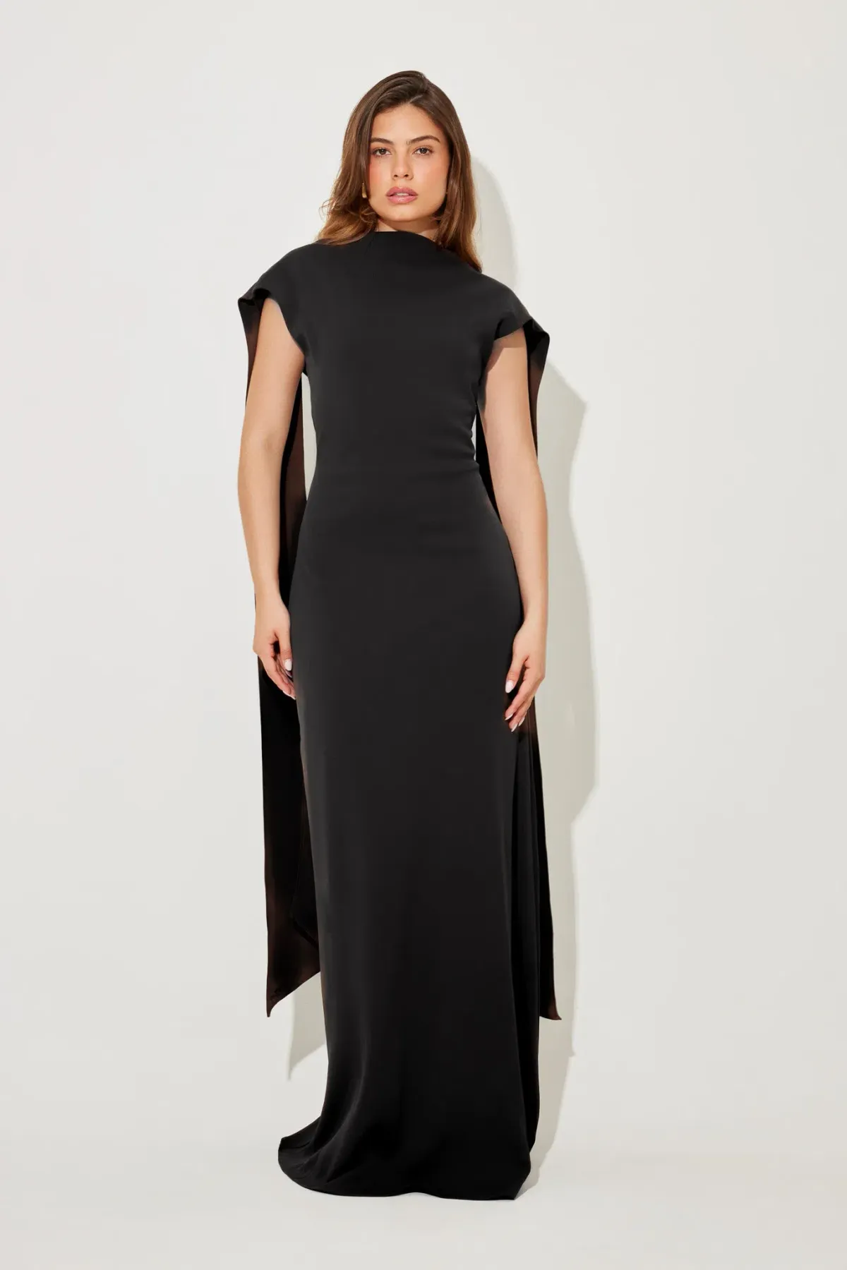 Odd Muse Drape Maxi Dress for rent on The Volte - main image