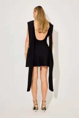 Odd Muse Drape Mini Dress for rent on The Volte - image 4