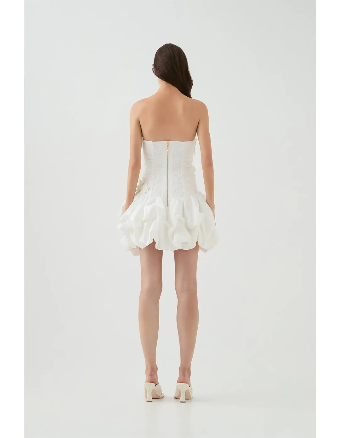 Aje Splendour Mini Dress Cream Size 16 for rent on The Volte - main image