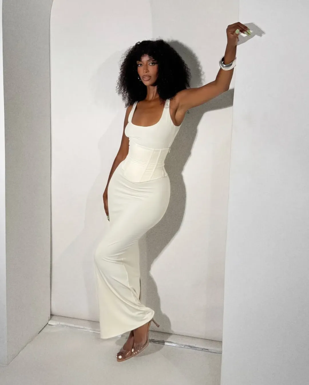 Mars the label sandra scoop maxi dress for rent on The Volte - main image