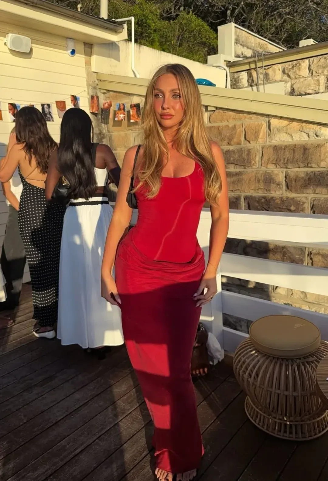 Benni Jade Racer Back Maxi Dress in Scarlet Red Size 6 AU for rent on The Volte - main image