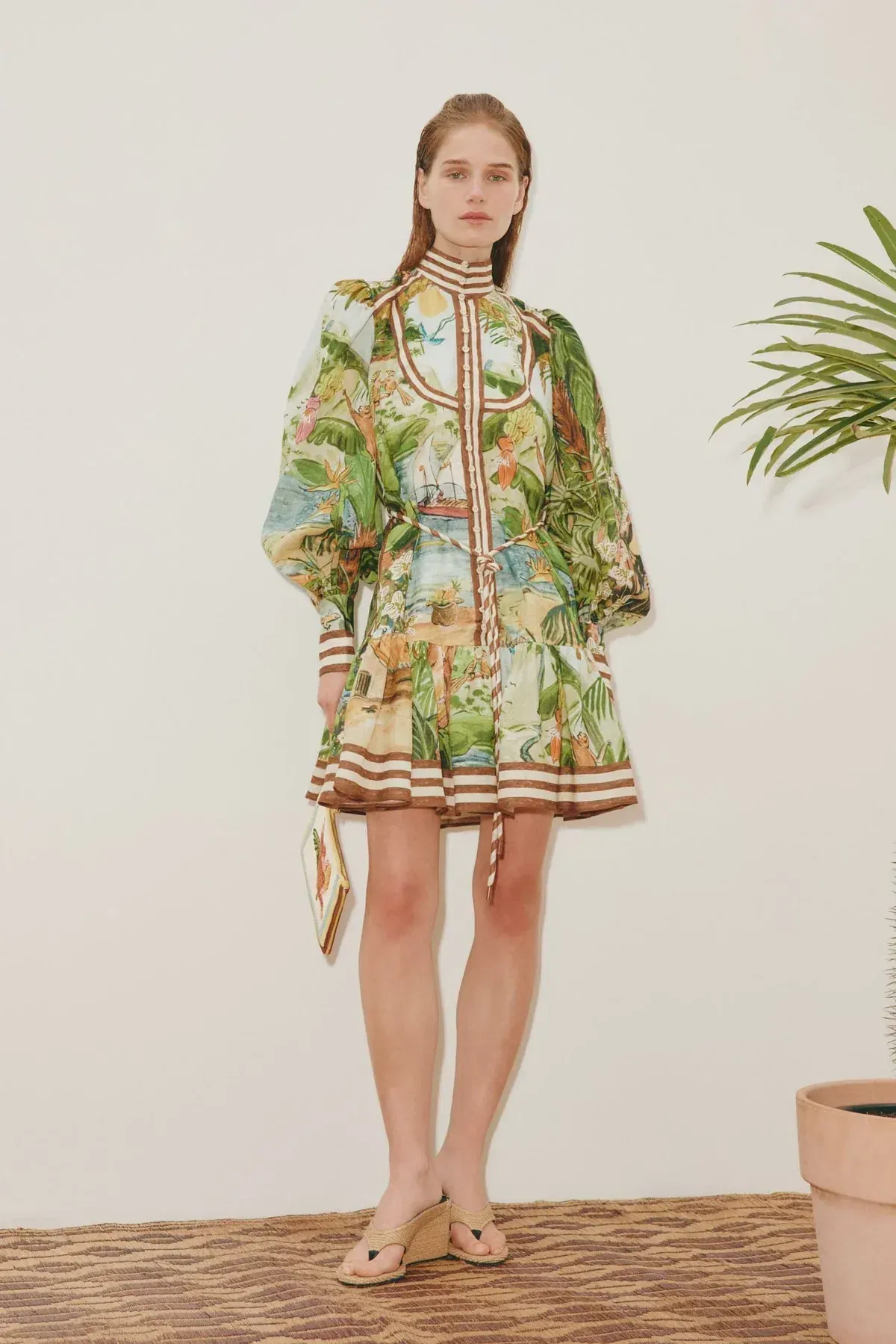 Alemais Toucan Tango Mini Dress - size 8 for rent on The Volte - main image