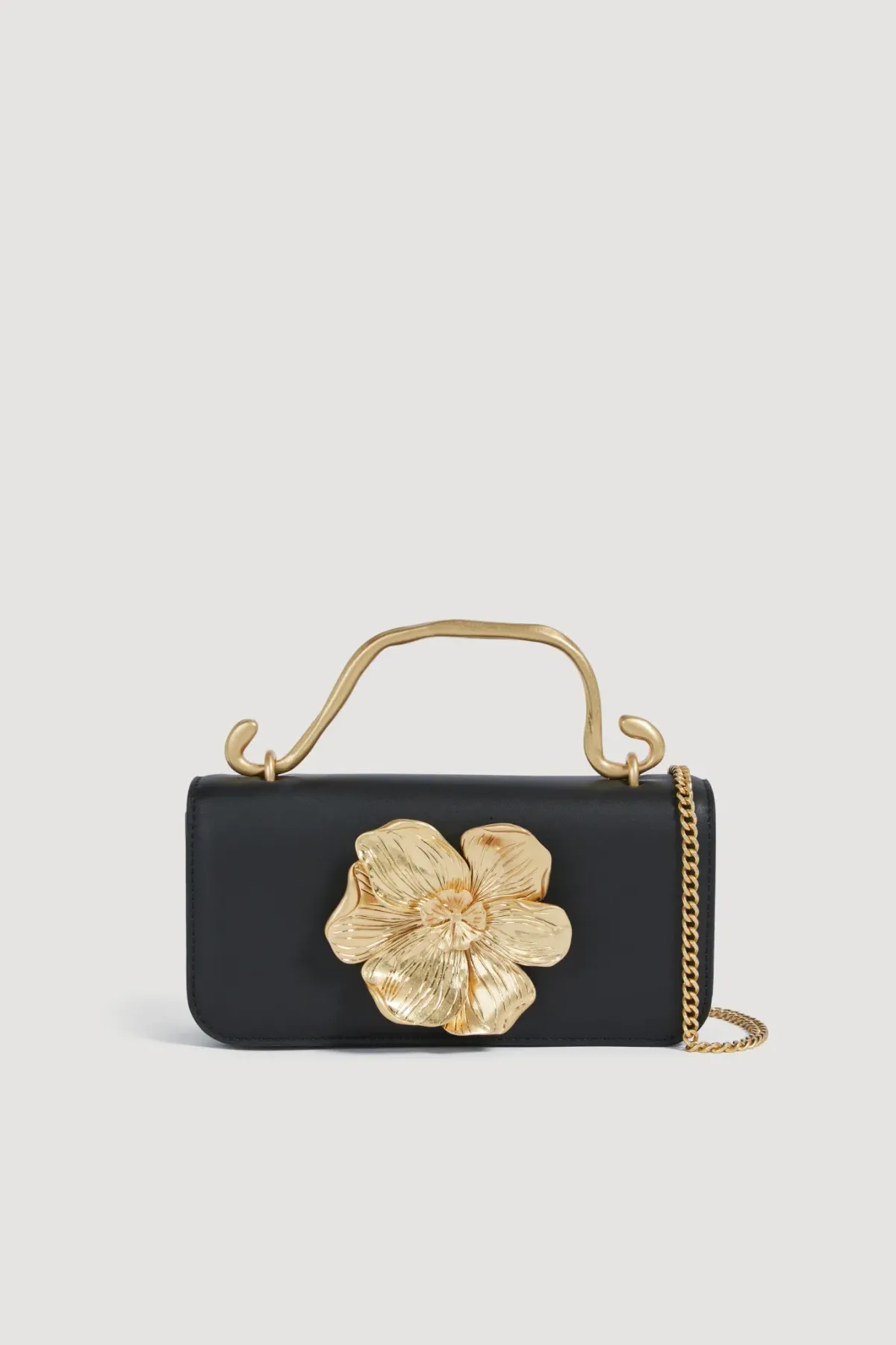 Aje Alessia Flower Clutch Black  for rent on The Volte - main image