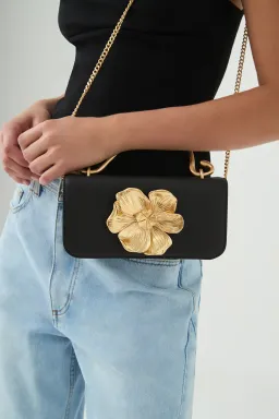 Aje Alessia Flower Clutch Black  for rent on The Volte - image 2