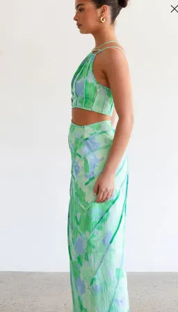 Zaco Jaliyah dress - Blue Gerbera - XS for rent on The Volte - image 3