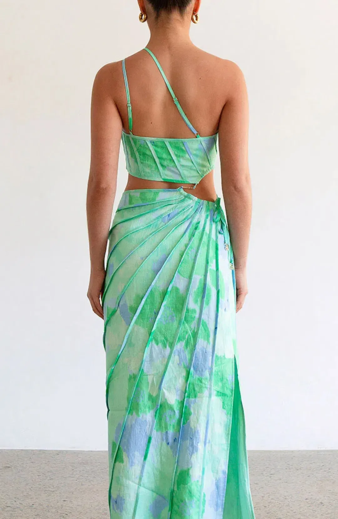 Zaco Jaliyah dress - Blue Gerbera - XS for rent on The Volte - main image