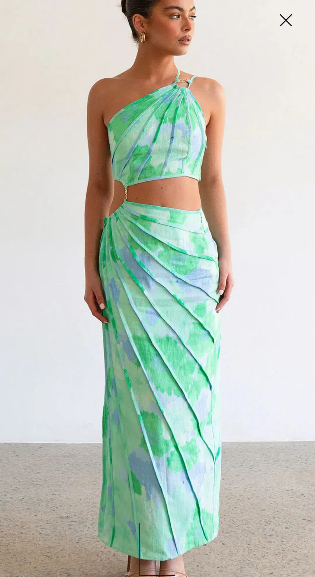 Zaco Jaliyah dress - Blue Gerbera - XS for rent on The Volte - main image