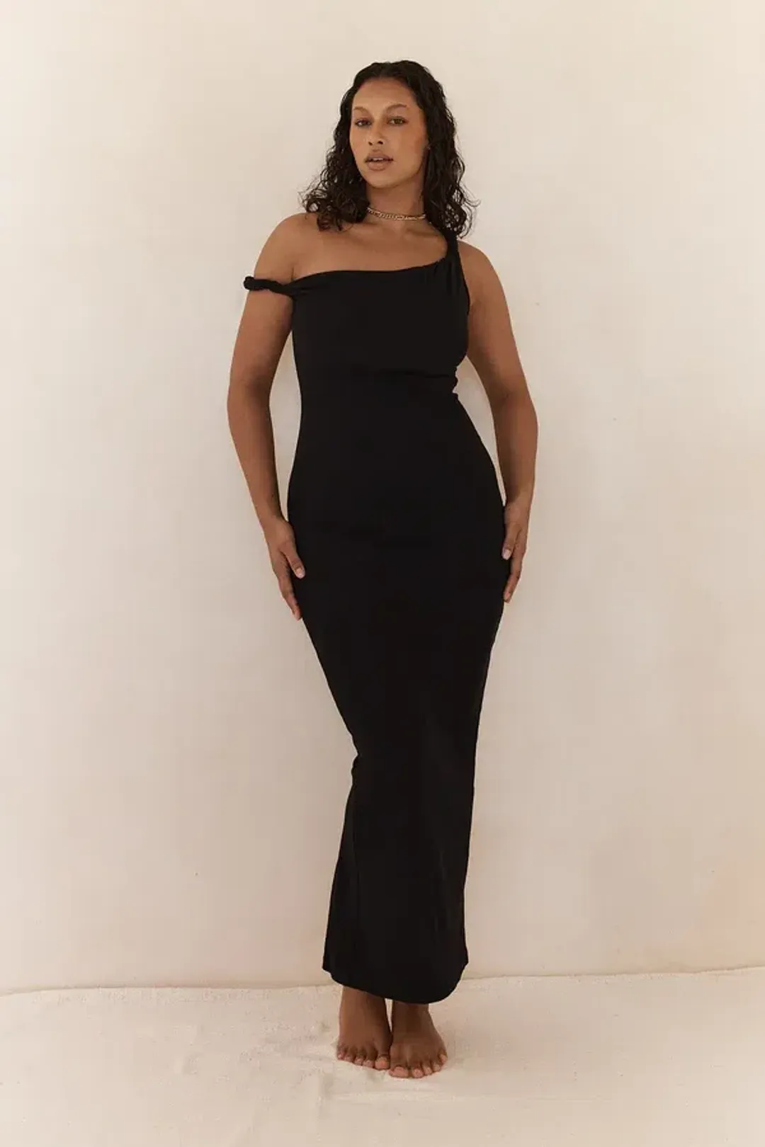 Johansen - The Long Poppy Dress - Black for rent on The Volte - main image