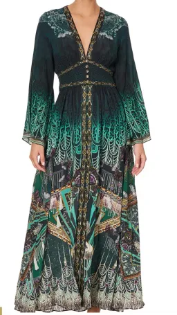 Camilla Fitzgeralds Flapper Kimono sleeve dress with shirring detail for rent on The Volte - image 1