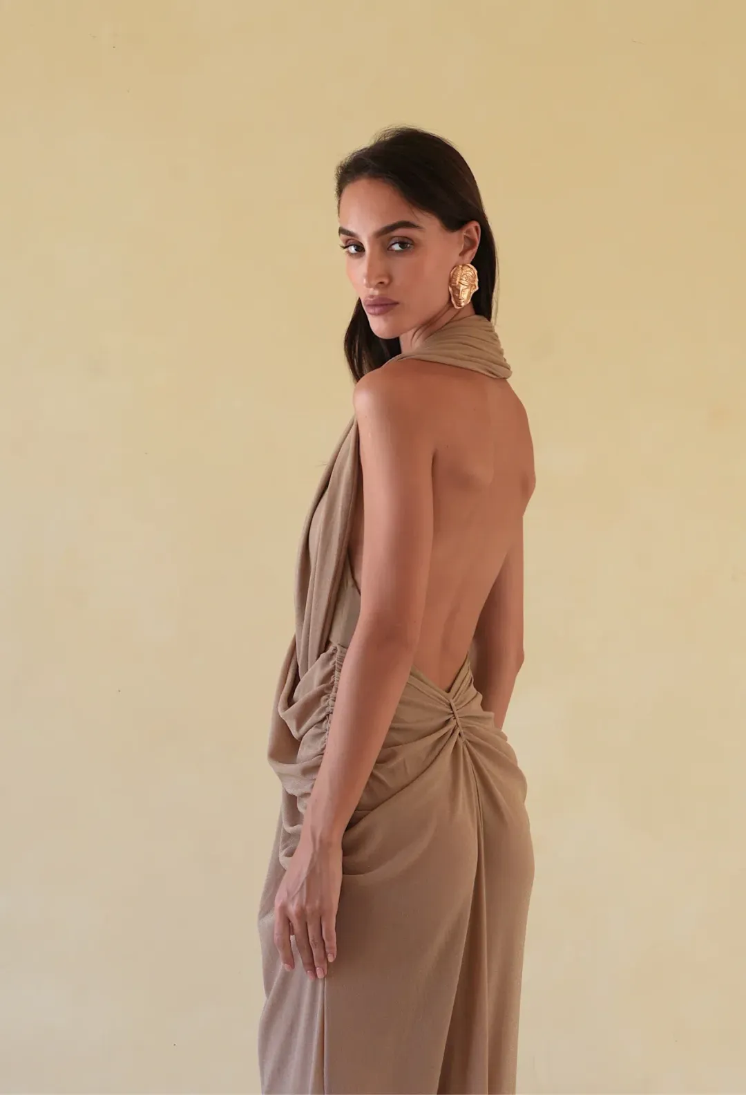 Johansen The Nala Gown beige 8 for rent on The Volte - main image
