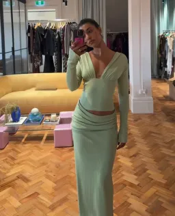 Benni Agnes Maxi Dress - Pistachio 6 for rent on The Volte - image 1