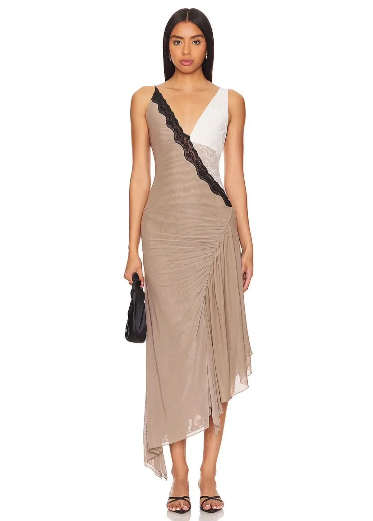 Bec + Bridge Abrielle Asym Midi Dress Size 6 for rent on The Volte - main image