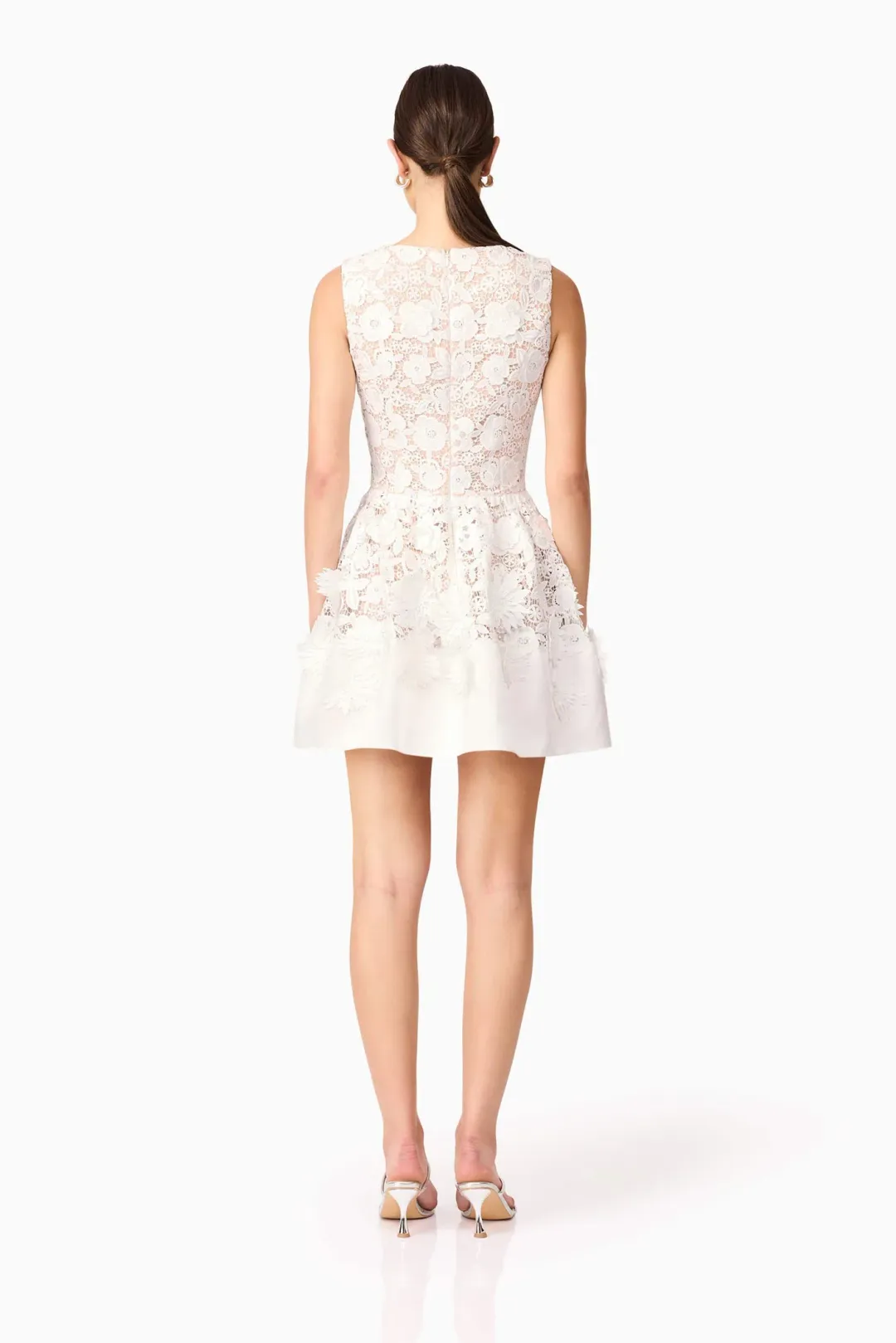 Elliatt Margot white lace mini dress sz S for rent on The Volte - main image
