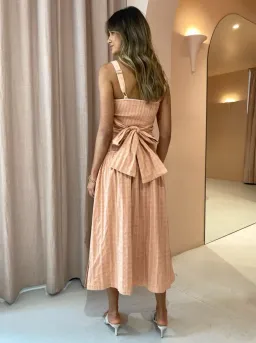 Mon Renn Sofia Midi Dress In Blush Size 8 for rent on The Volte - image 2