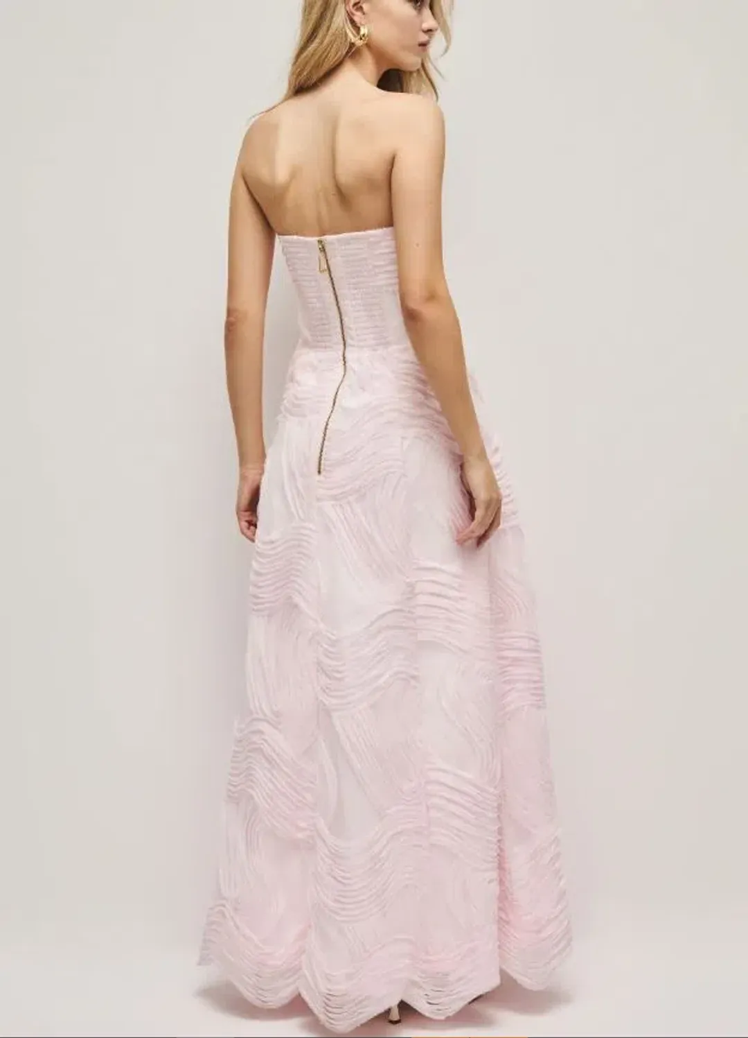 Aje Wave Gown in Pastel Pink Size 6 for rent on The Volte - main image