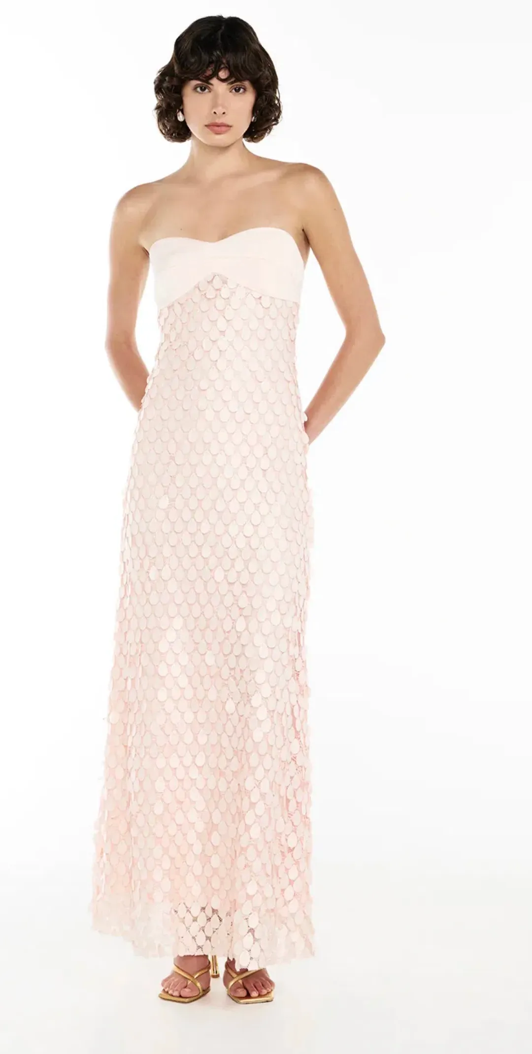 MANNING CARTEL, SUPREME EXTREME BALCONETTE DRESS, PINK for rent on The Volte - main image