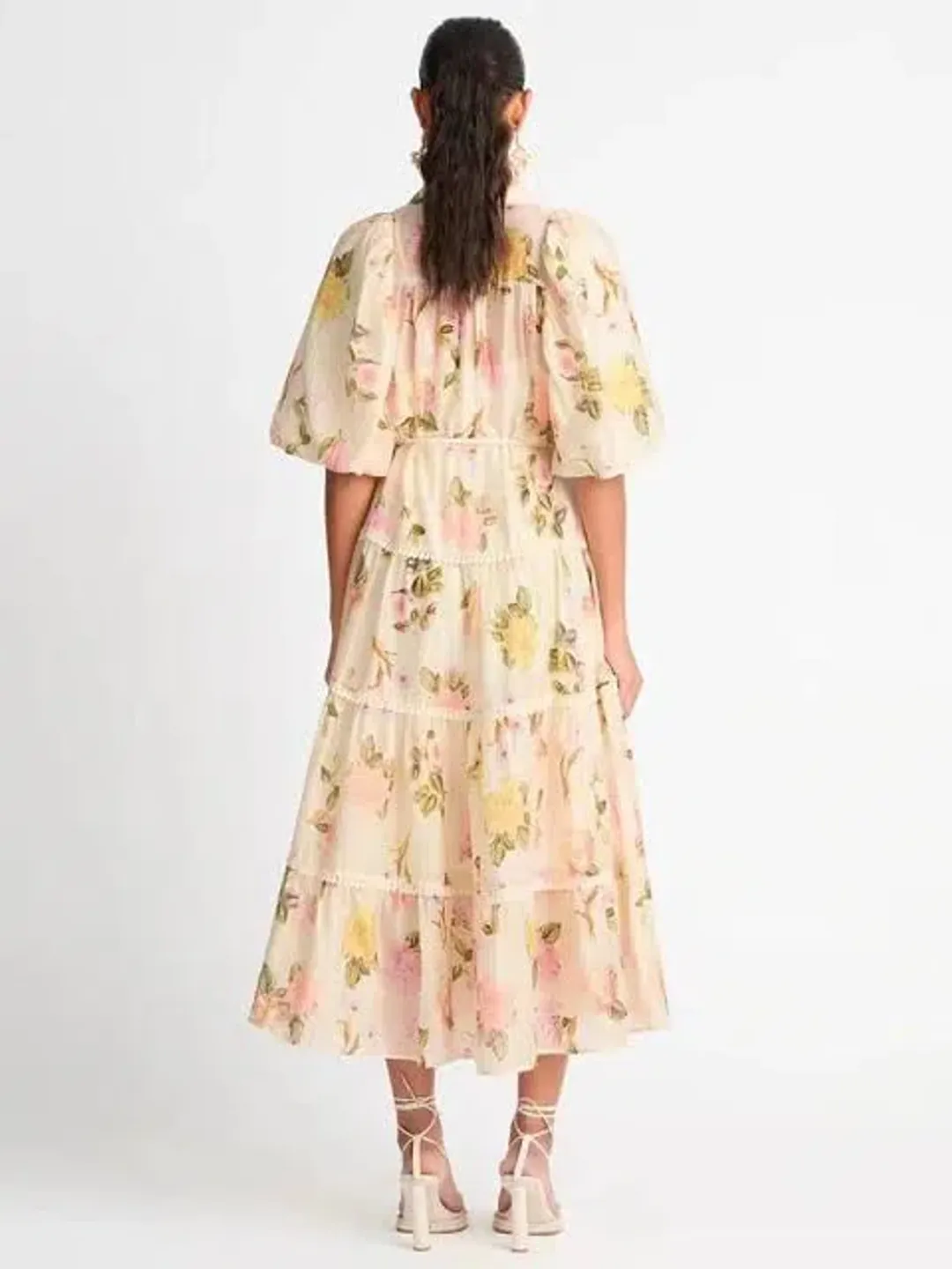 Sheike rose garden maxi dress sz 12 for rent on The Volte - main image