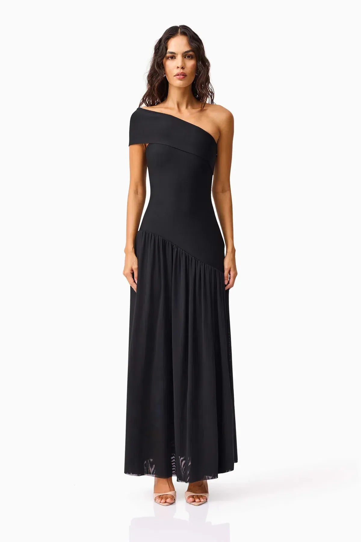 Elliatt Jesselle Off Shoulder Dress in Black for rent on The Volte - main image