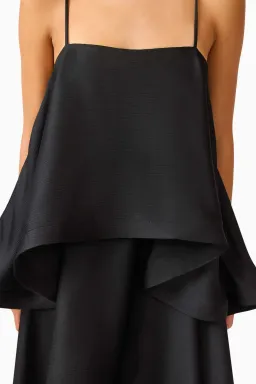 ELLIATT TILLY TIERED MAXI BLACK SIZE 10 for rent on The Volte - image 4