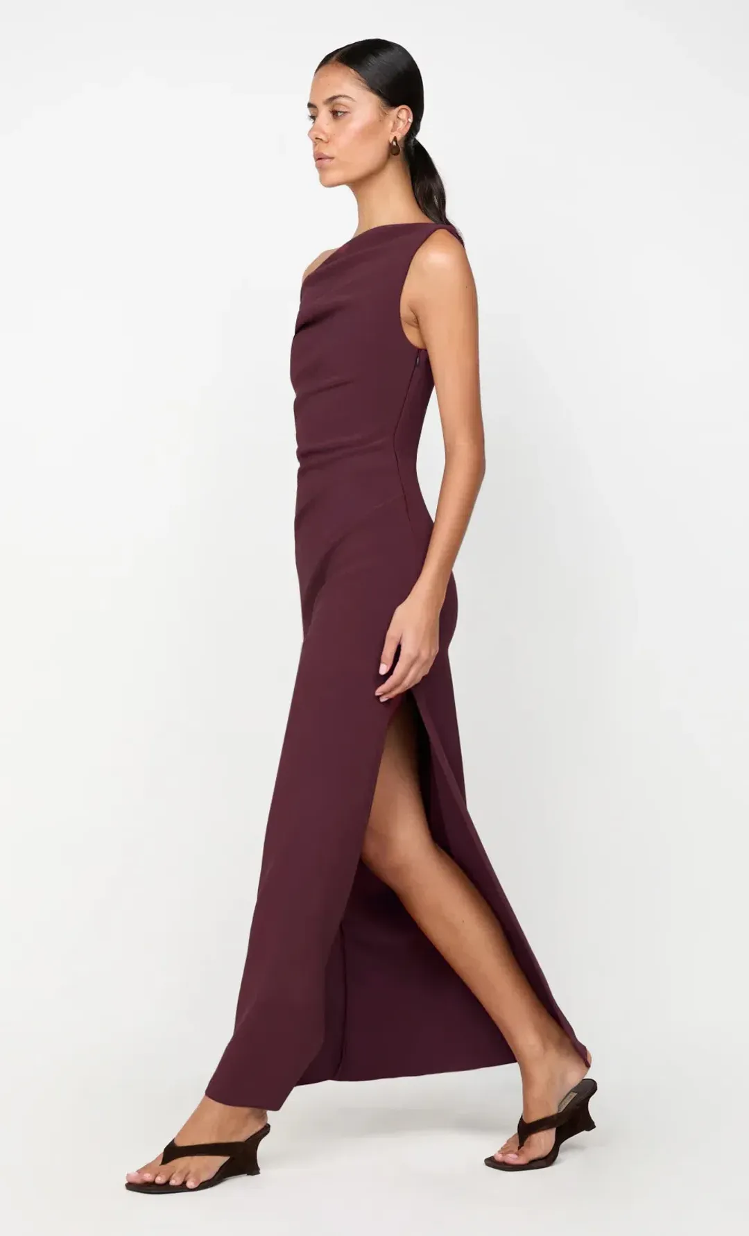 BEC & BRIDGE LEORA MAXI PLUM SIZE 14 for rent on The Volte - main image