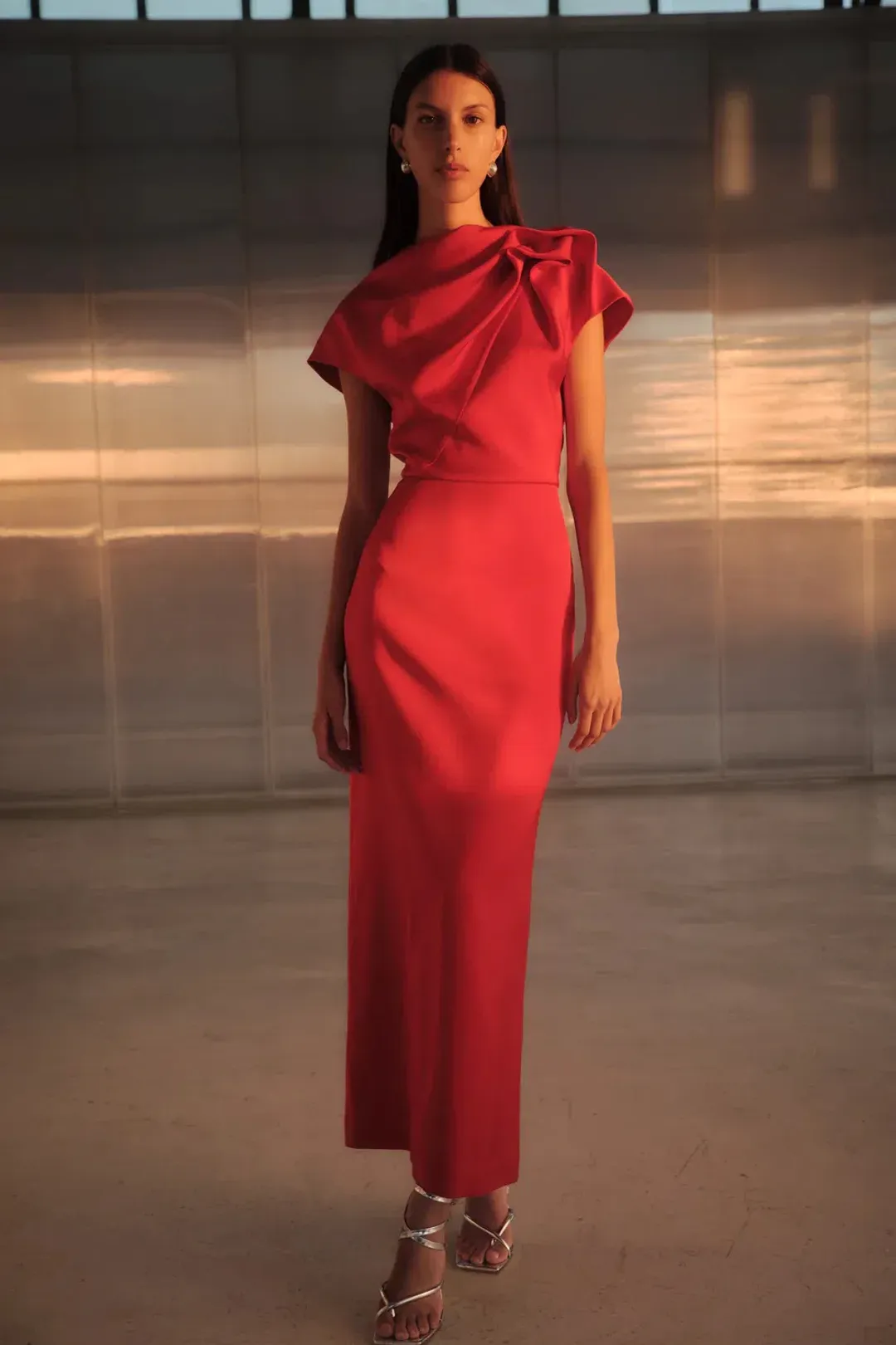 MANNING CARTELL GRAND ILLUSION MAXI RED SIZE 14 for rent on The Volte - main image