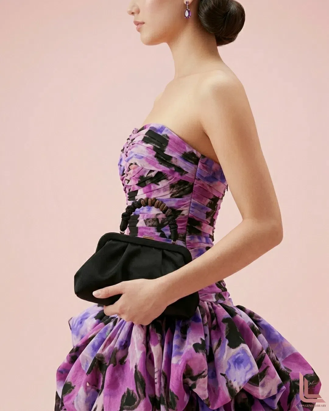 Aje Behold Mini Dress in Lilac Nights for rent on The Volte - main image
