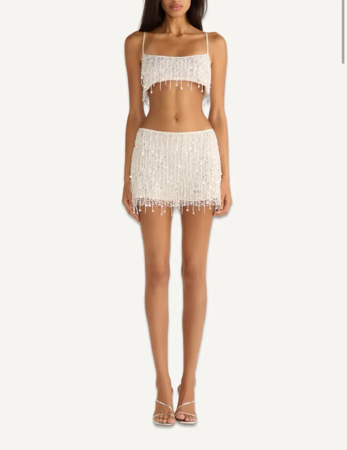 Aster Resort Yasmin Hand Beaded Set - Salt for rent on The Volte - main image