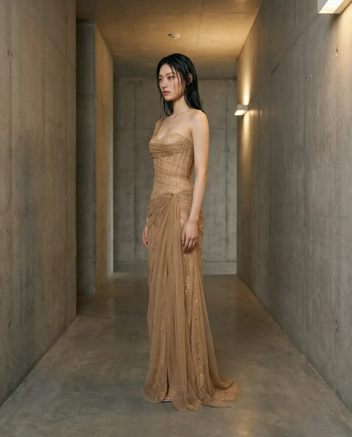 Montsand Mara Dress Honey for rent on The Volte - main image