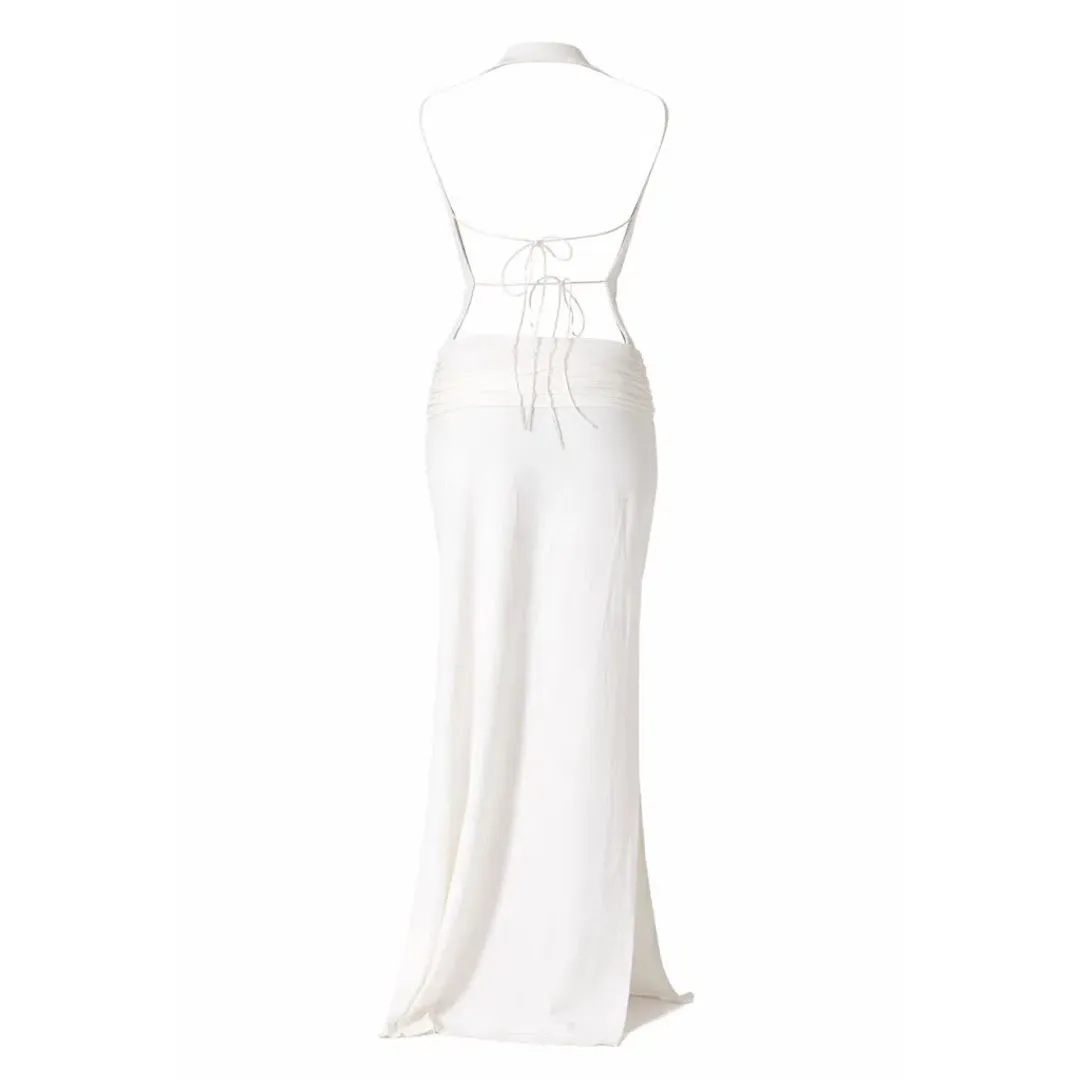 Bye Bambi Whynter Asymmetrical Maxi White for rent on The Volte - main image