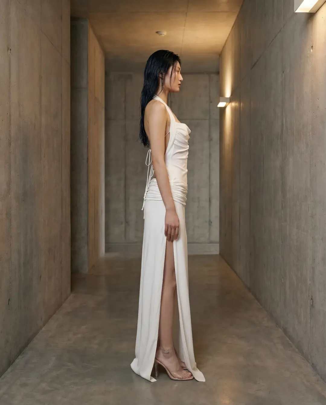 Bye Bambi Whynter Asymmetrical Maxi White for rent on The Volte - main image