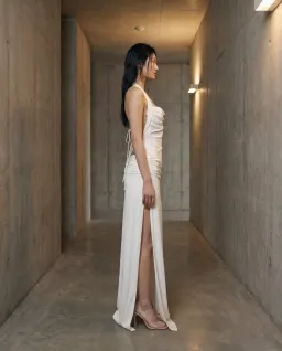 Bye Bambi Whynter Asymmetrical Maxi White for rent on The Volte - image 1