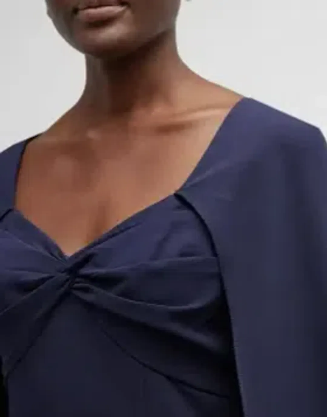 Marchesa Notte, Cape Effect Dress, Size 8 for rent on The Volte - main image