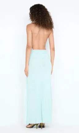 JUNIPER HALTER MAXI DRESS | SPEARMINT - SIZE 10 for rent on The Volte - image 3